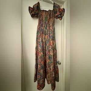 Elegant Paisley Maxi Skirt